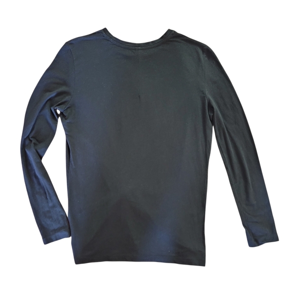 EUC Aritzia The Group Babaton Black Long Sleeve Twist Knot Top - Picture 2 of 5